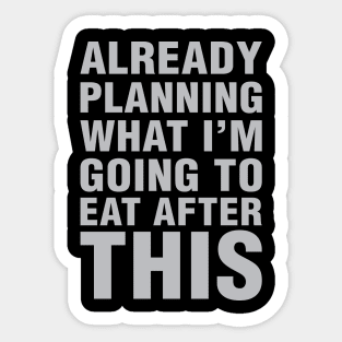 Planning What I'm Eating Sticker